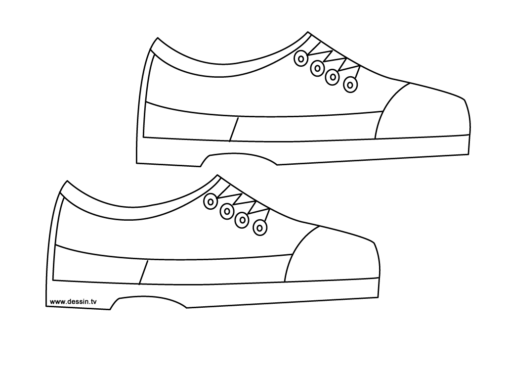 coloriage chaussure