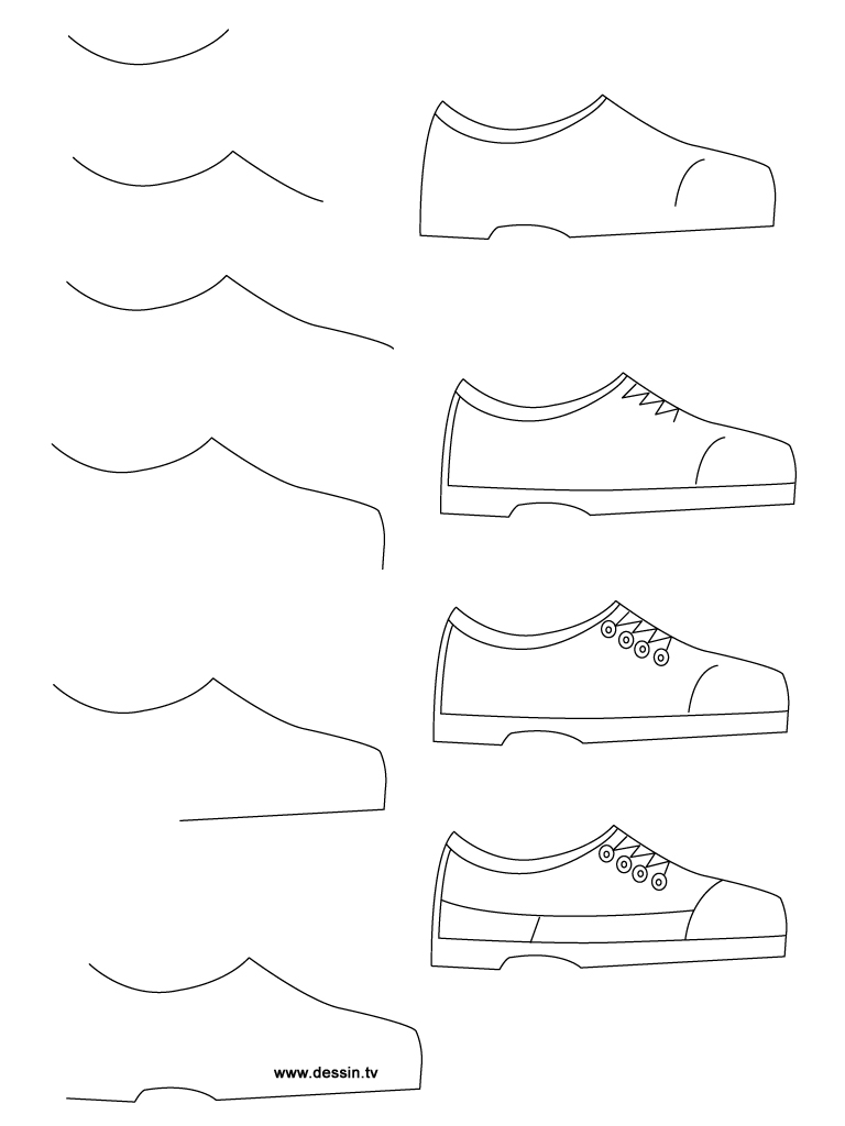 dessin chaussure