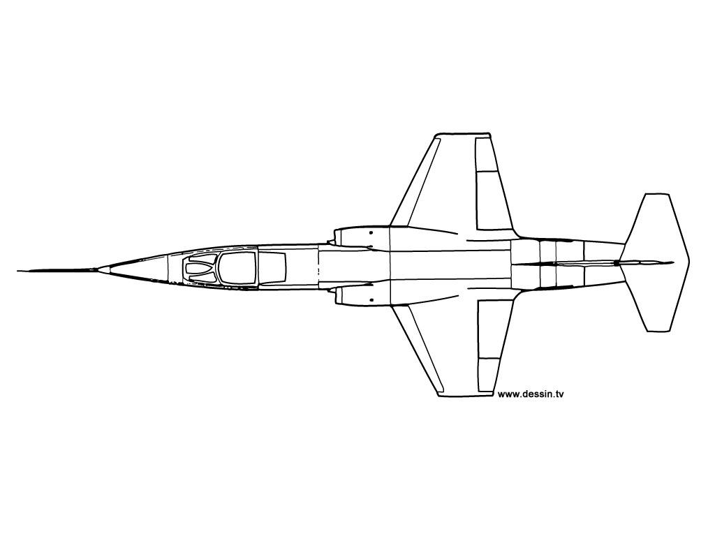 coloriage avion-supersonique