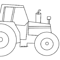 Coloriage tracteur