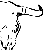 Coloriage crane de bison